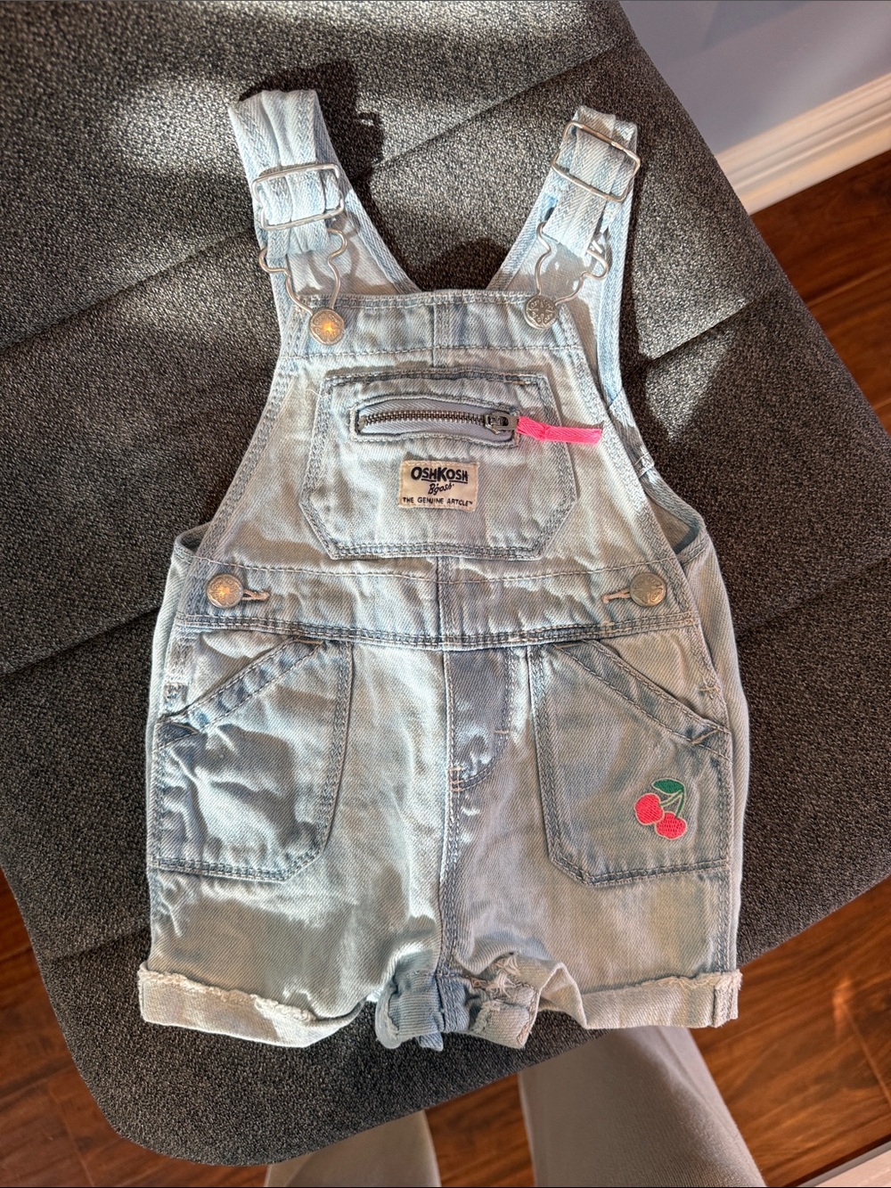 OshKosh B'gosh Blue Denim Kids Overalls (6-9m)